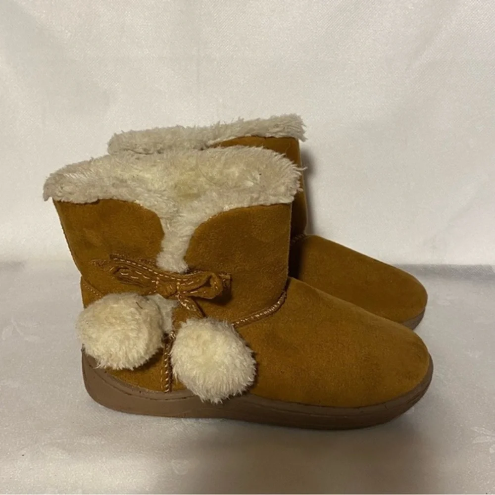 Wonder Nation Boots Girls‎ Size 9 Slip On Brown